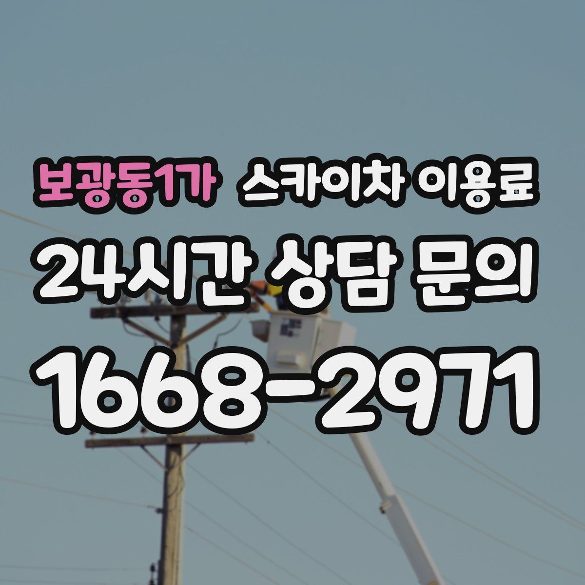 보광동1가 스카이차 이용료