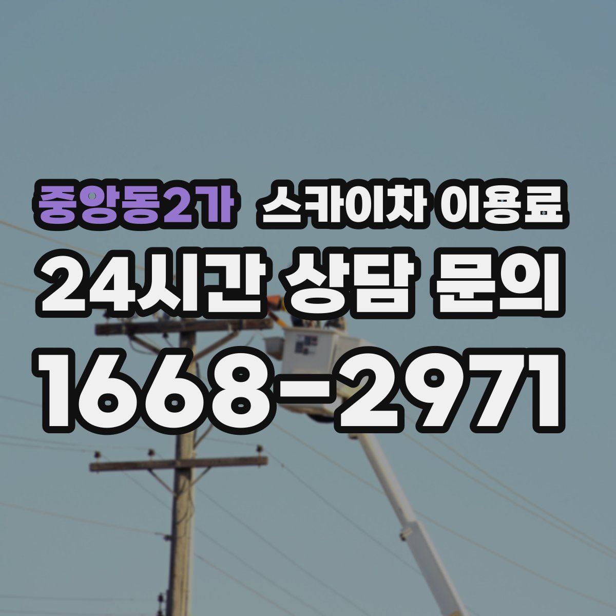중앙동2가 스카이차 이용료