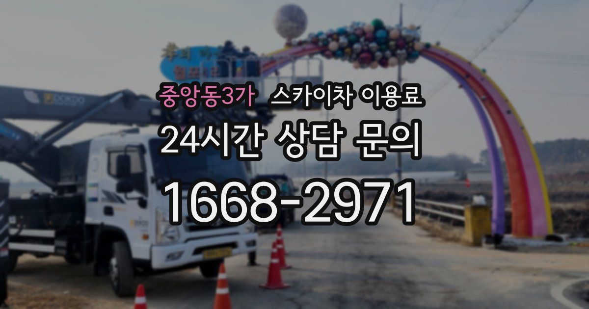중앙동3가 스카이차 이용료