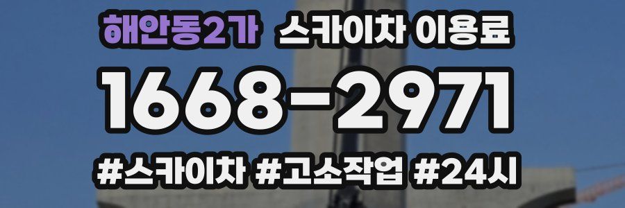 해안동2가 스카이차 이용료