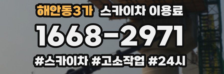 해안동3가 스카이차 이용료