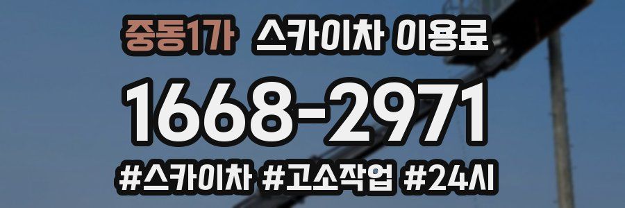 중동1가 스카이차 이용료