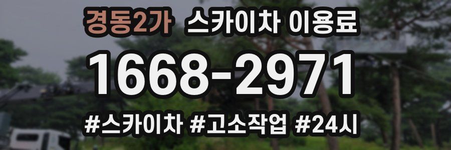 경동2가 스카이차 이용료