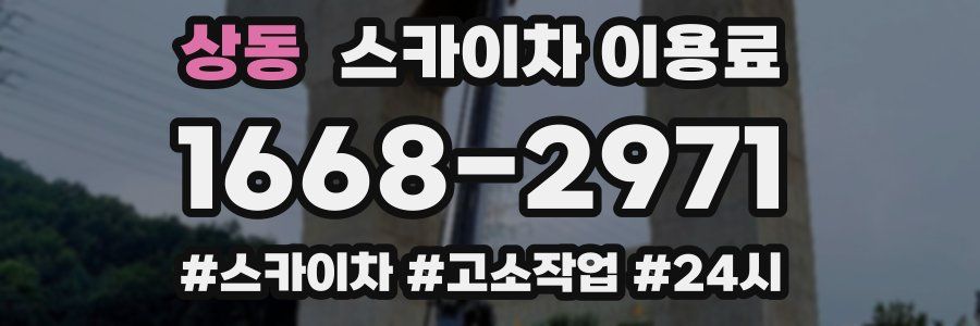 상동 스카이차 이용료