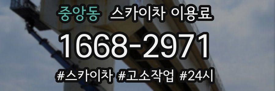 중앙동 스카이차 이용료