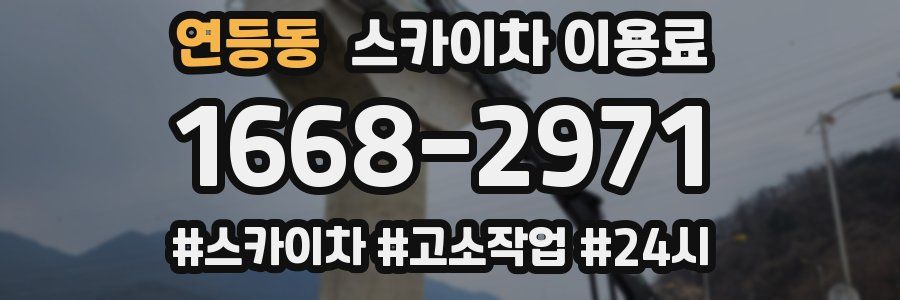 연등동 스카이차 이용료