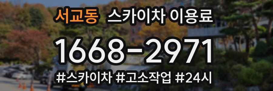 서교동 스카이차 이용료
