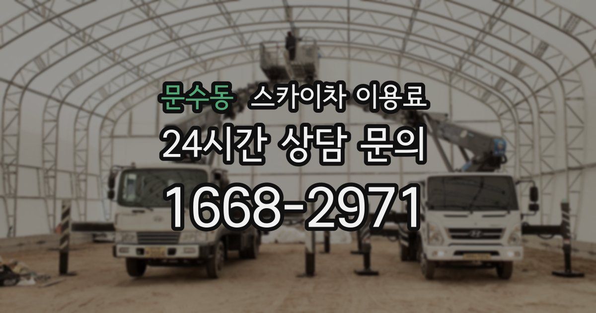 문수동 스카이차 이용료