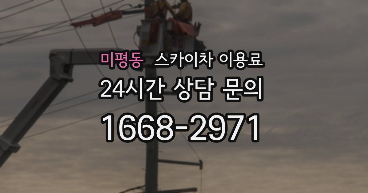 미평동 스카이차 이용료