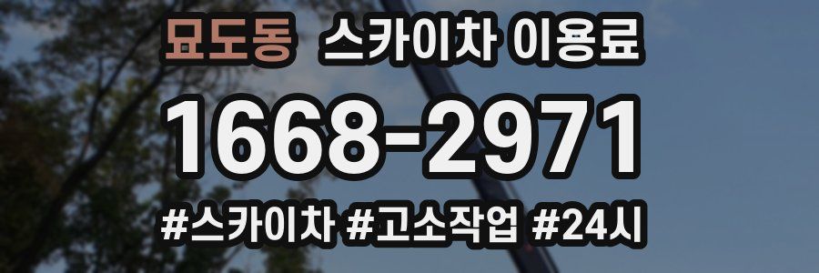 묘도동 스카이차 이용료