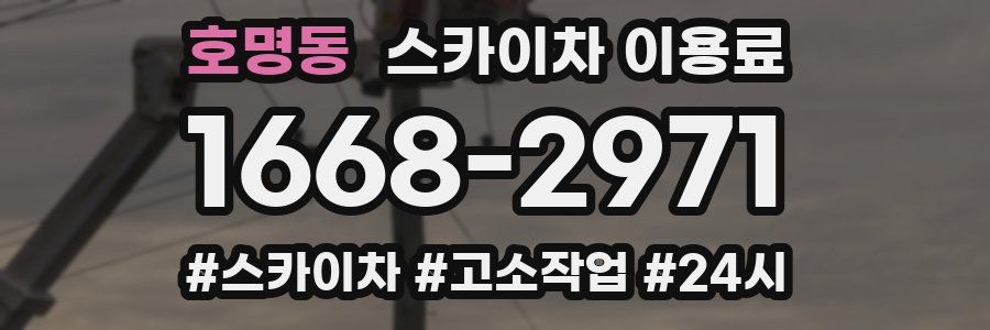 호명동 스카이차 이용료
