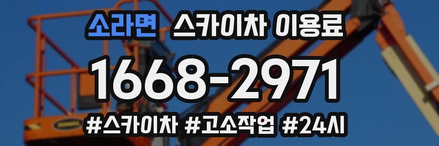 소라면 스카이차 이용료