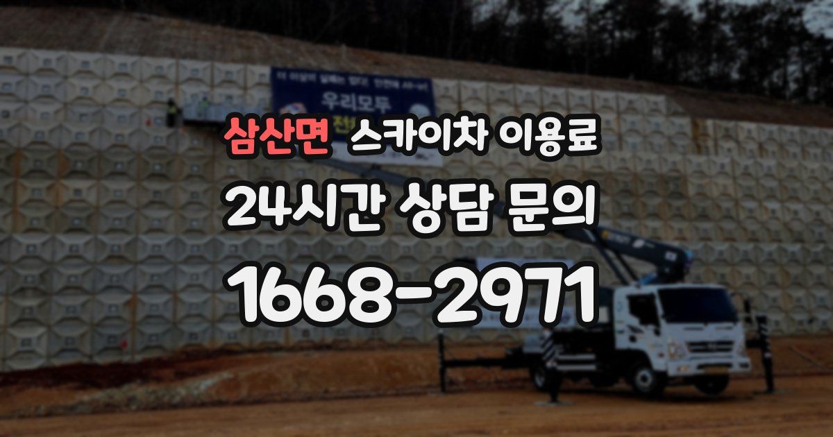 삼산면 스카이차 이용료
