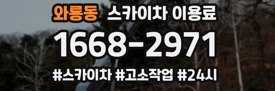 와룡동 스카이차 이용료