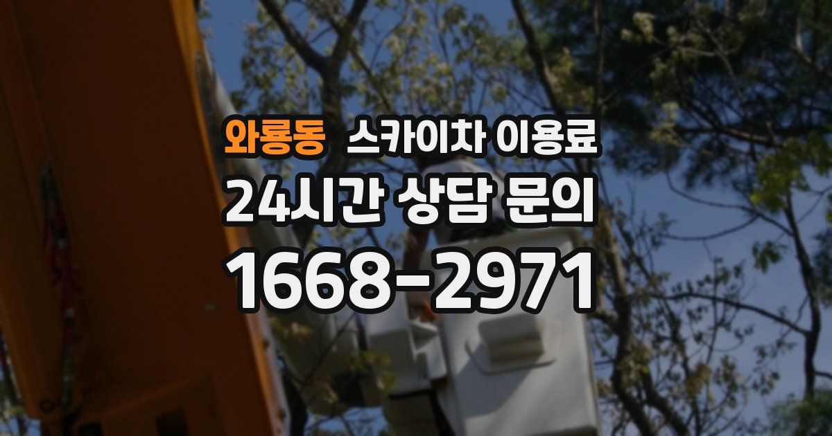 와룡동 스카이차 이용료