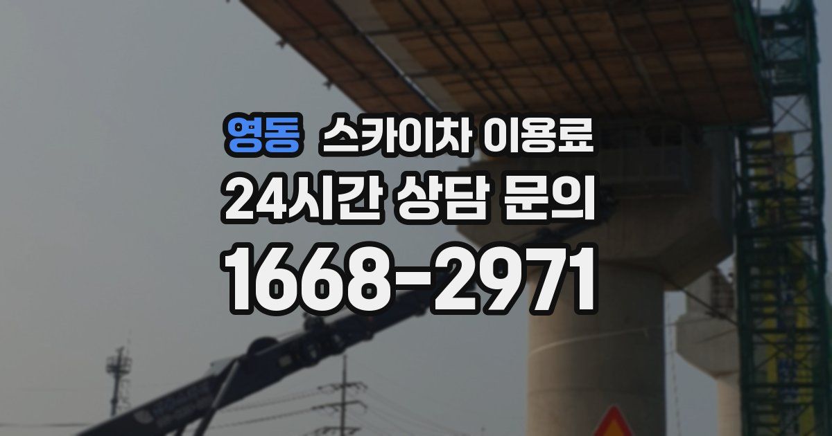 영동 스카이차 이용료