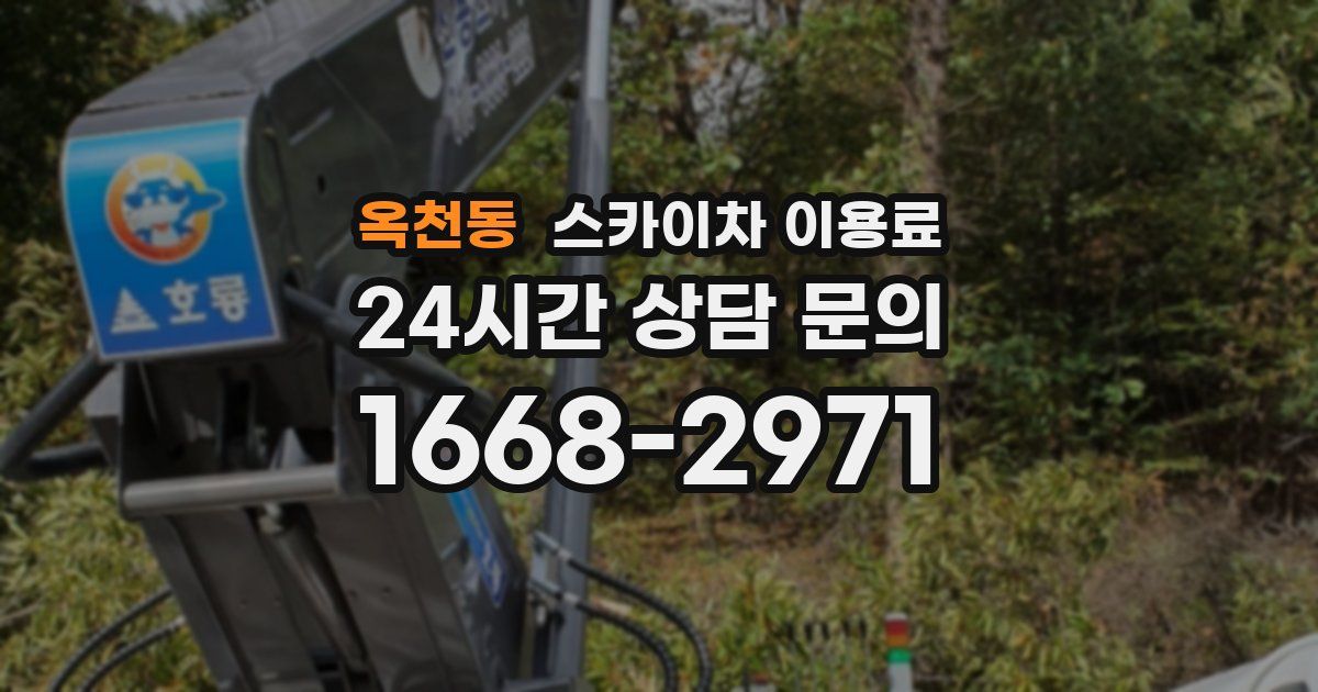 옥천동 스카이차 이용료