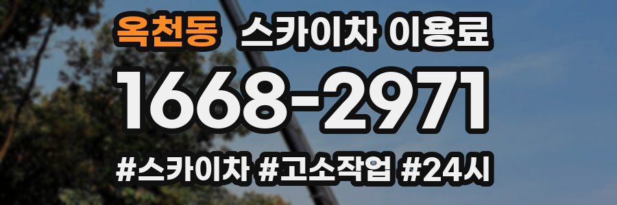 옥천동 스카이차 이용료