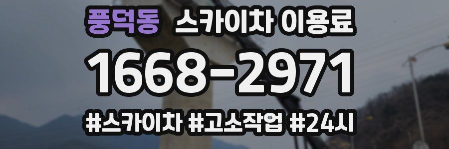 풍덕동 스카이차 이용료
