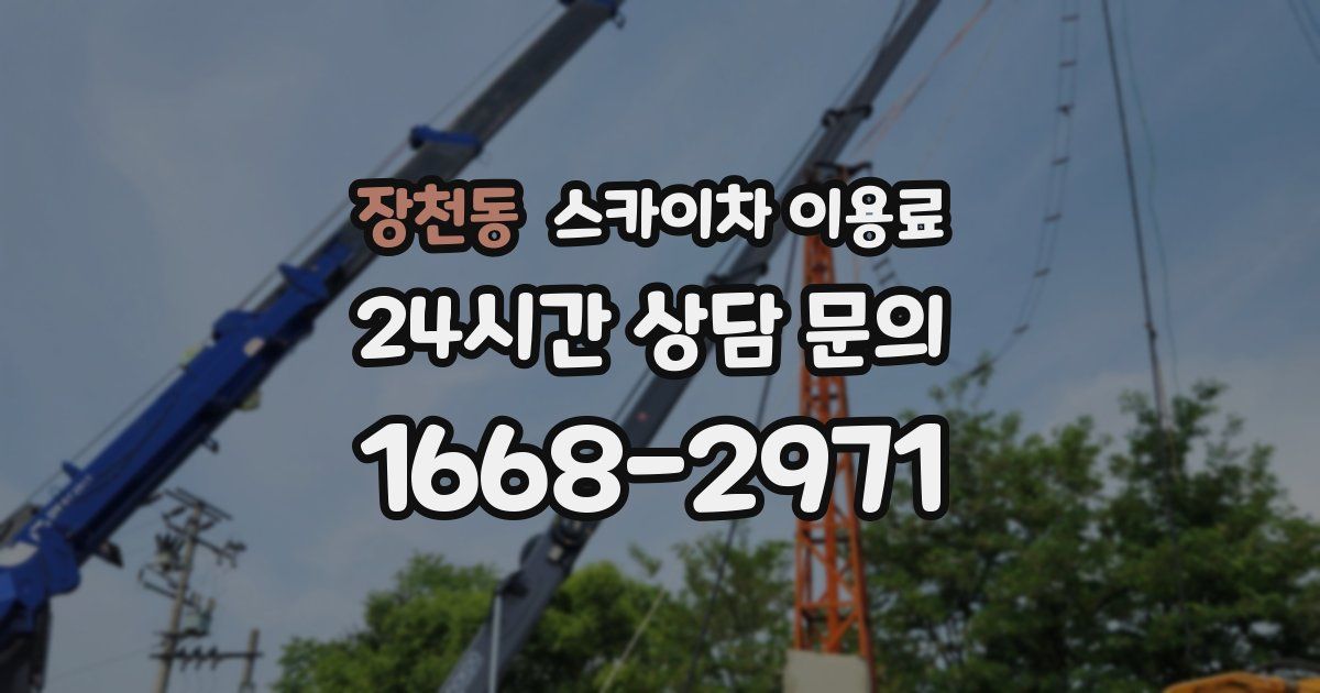 장천동 스카이차 이용료