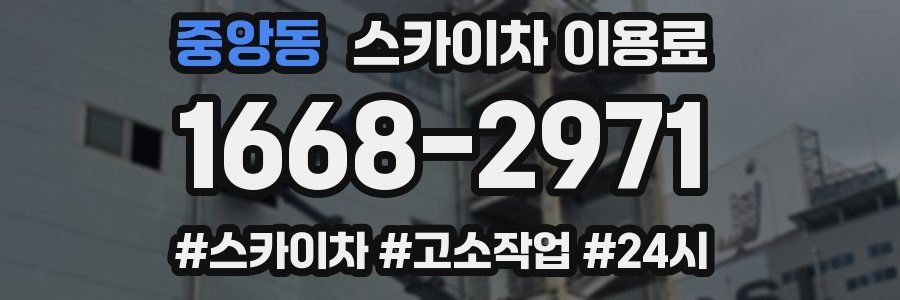 중앙동 스카이차 이용료