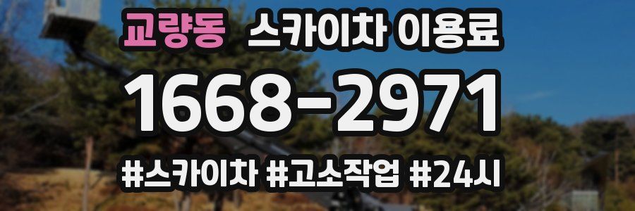 교량동 스카이차 이용료