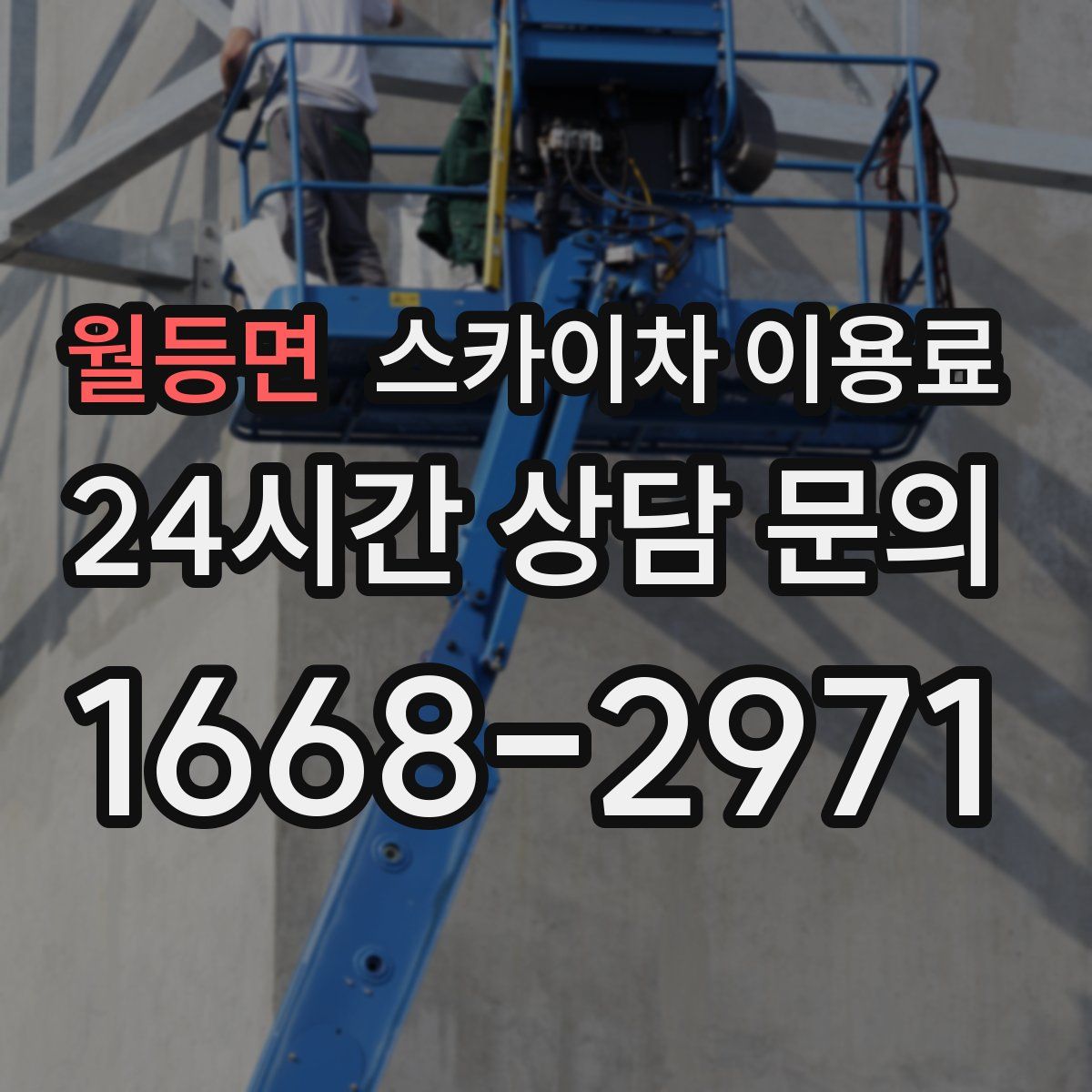 월등면 스카이차 이용료