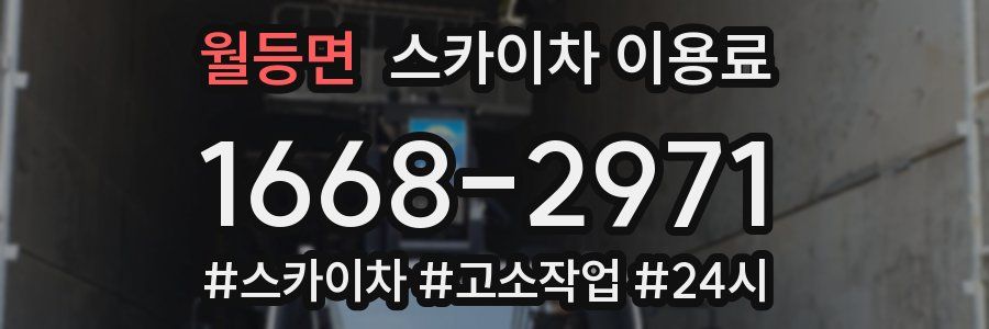 월등면 스카이차 이용료