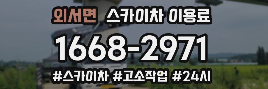 외서면 스카이차 이용료