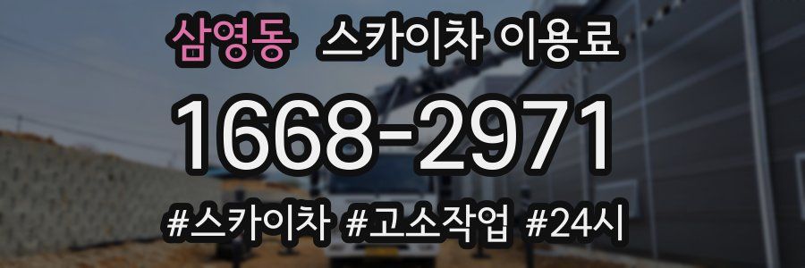 삼영동 스카이차 이용료