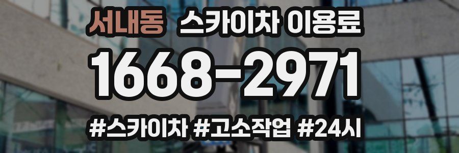 서내동 스카이차 이용료