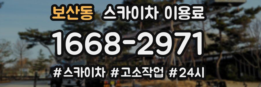 보산동 스카이차 이용료