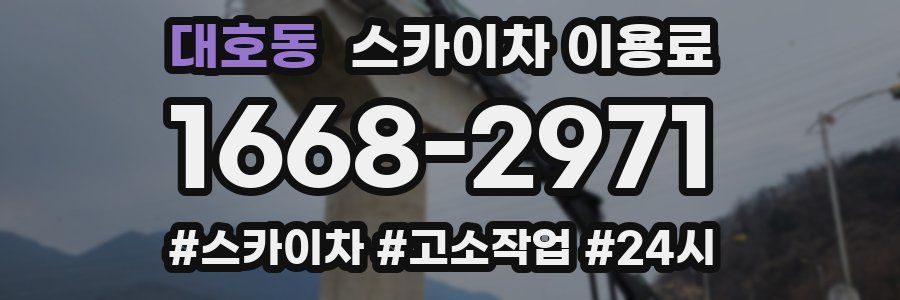 대호동 스카이차 이용료