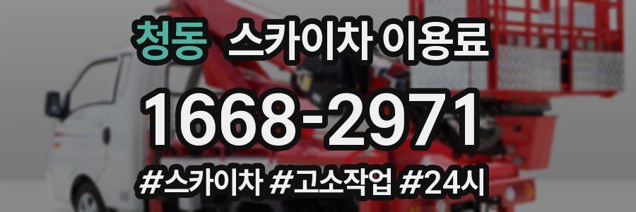 청동 스카이차 이용료