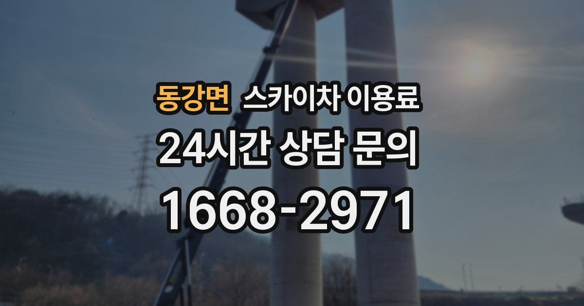 동강면 스카이차 이용료