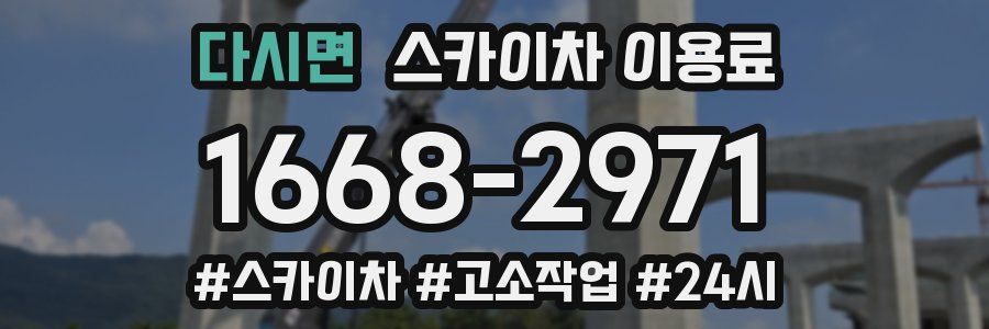 다시면 스카이차 이용료