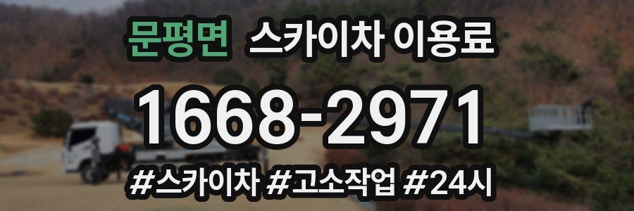 문평면 스카이차 이용료
