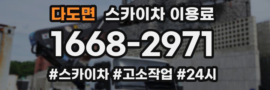 다도면 스카이차 이용료