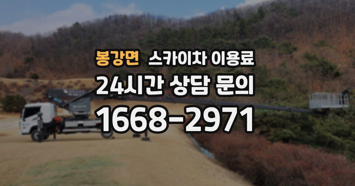 봉강면 스카이차 이용료