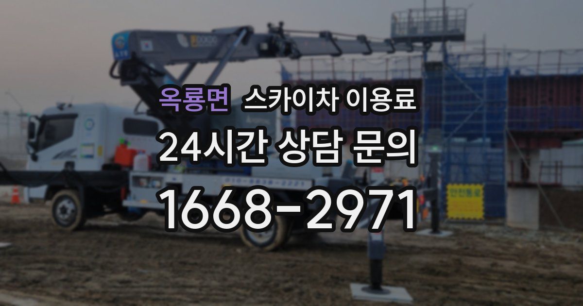 옥룡면 스카이차 이용료