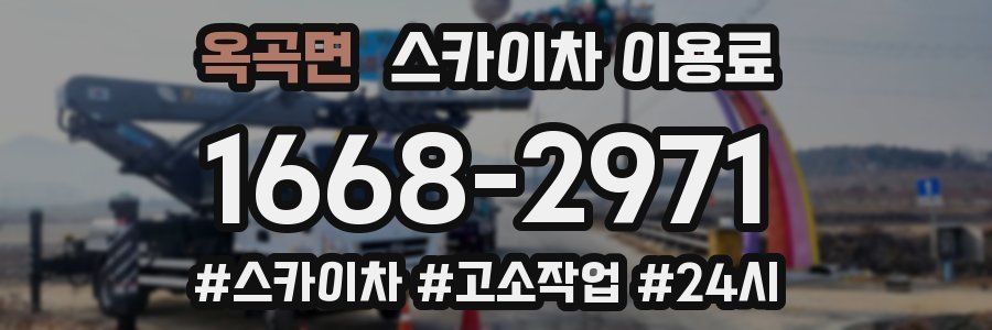 옥곡면 스카이차 이용료