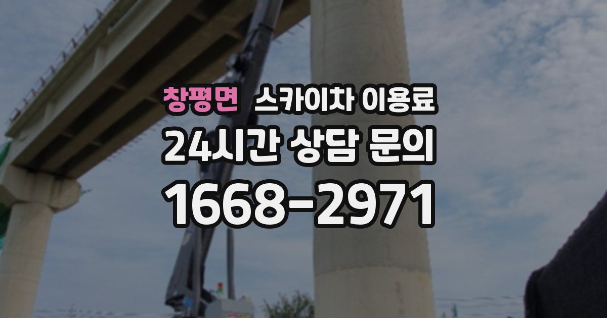 창평면 스카이차 이용료