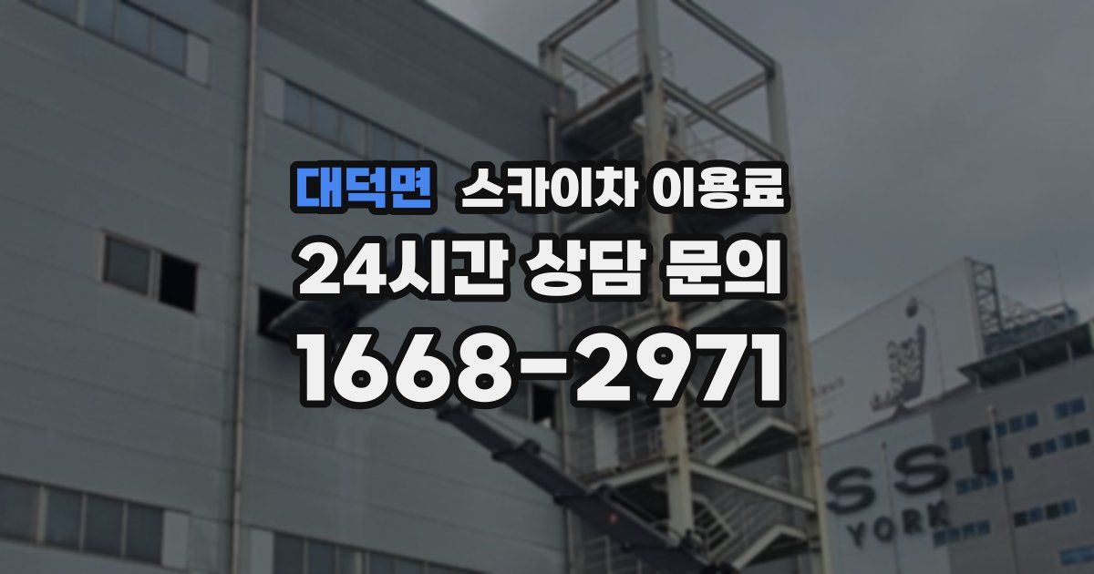 대덕면 스카이차 이용료