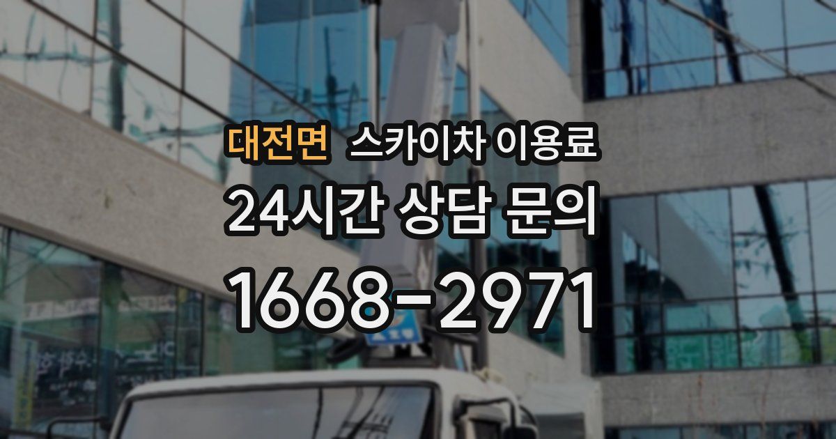 대전면 스카이차 이용료