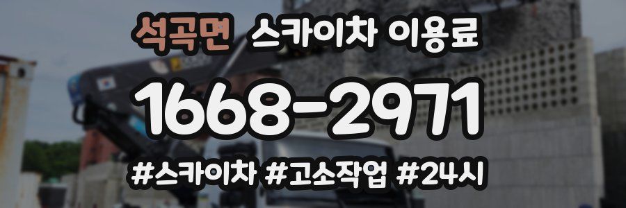 석곡면 스카이차 이용료