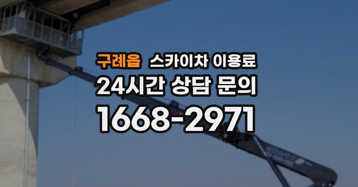 구례읍 스카이차 이용료