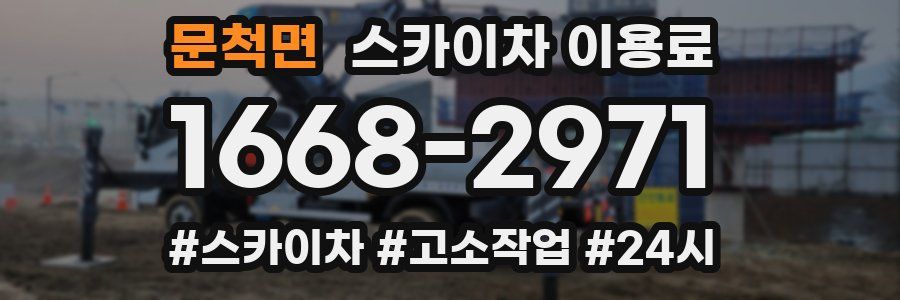 문척면 스카이차 이용료