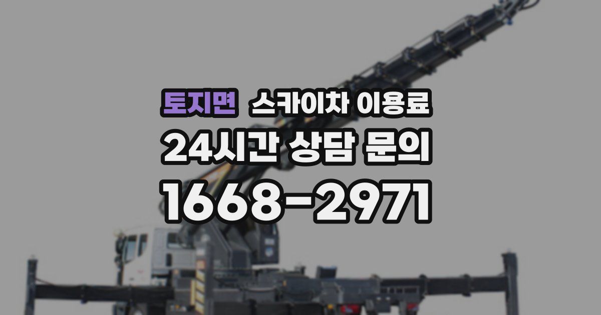 토지면 스카이차 이용료