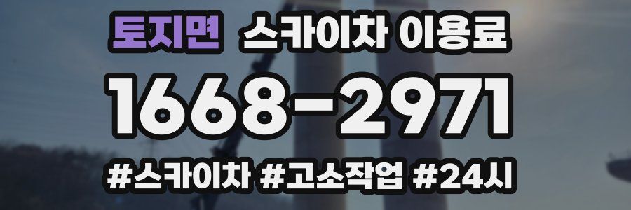토지면 스카이차 이용료
