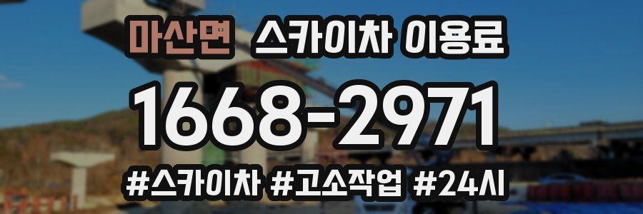 마산면 스카이차 이용료